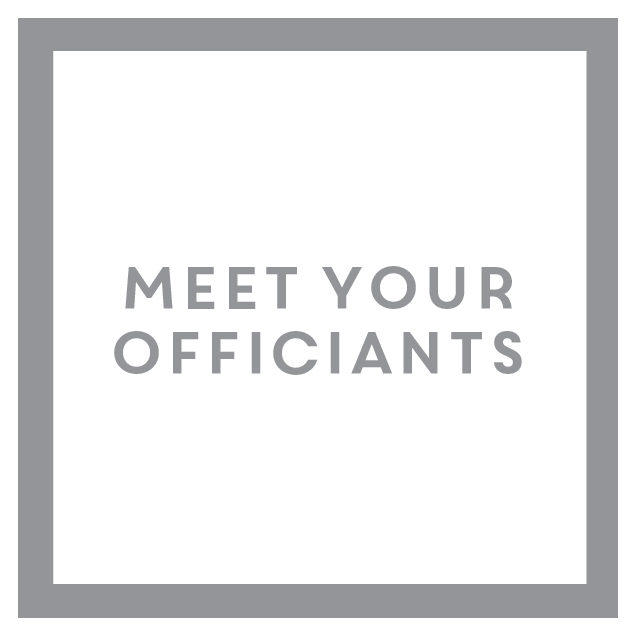 Button that will take you to the 'Meet Your Officiants' Webpage