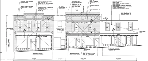 Clocktower Storefront work drawing