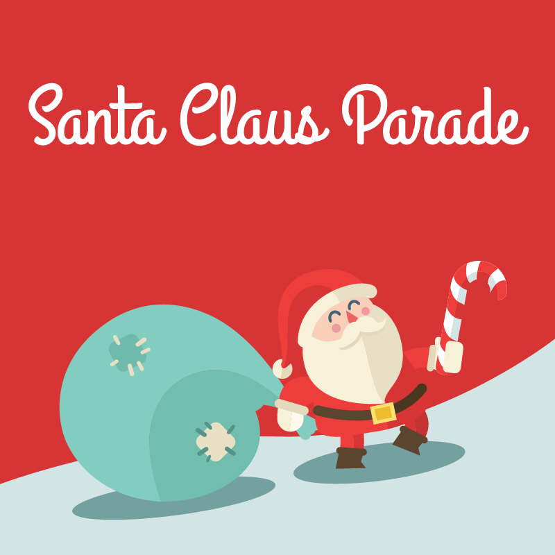 santa claus lane button