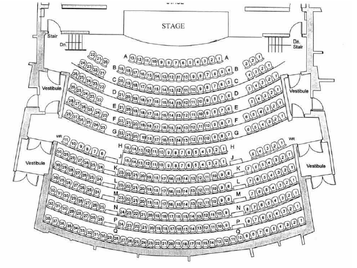 image of the Theatre seating plan